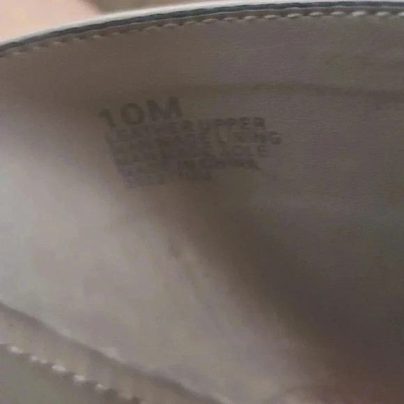 New Gianni Bini Wedge 10 Retro Tan Leather Platform Ankle Strap Lugsole Pin-Up - Picture 7 of 8